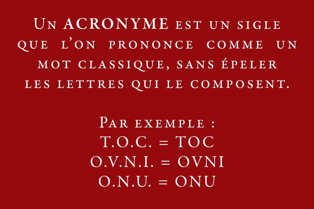 cekoicemo's tweet image. Cékoi, un ACRONYME ? #vocabulaire #vocabulary
