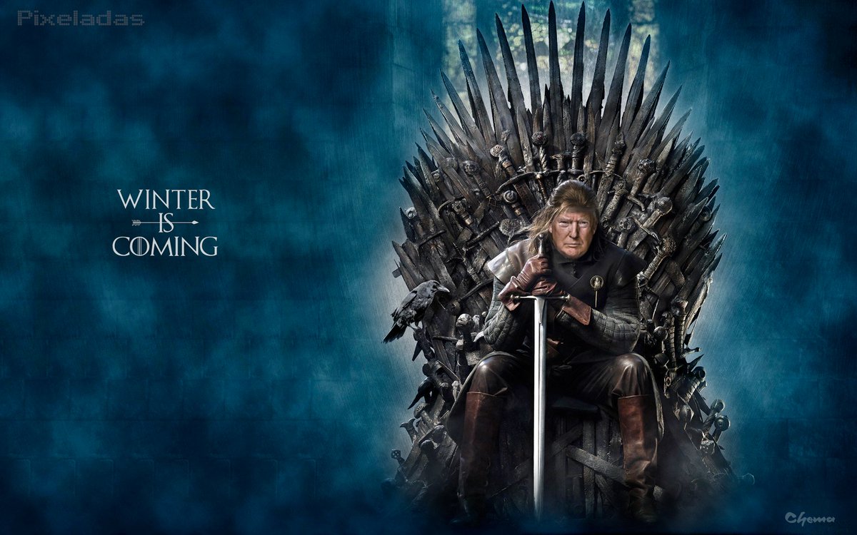 TheMaderense's tweet photo. Llega Trump y... #WinterIsComing #TrumpInauguration #TrumpEnLaCasaBlanca #Inauguration #Pixeladas https://t.co/zXIupmuGu9