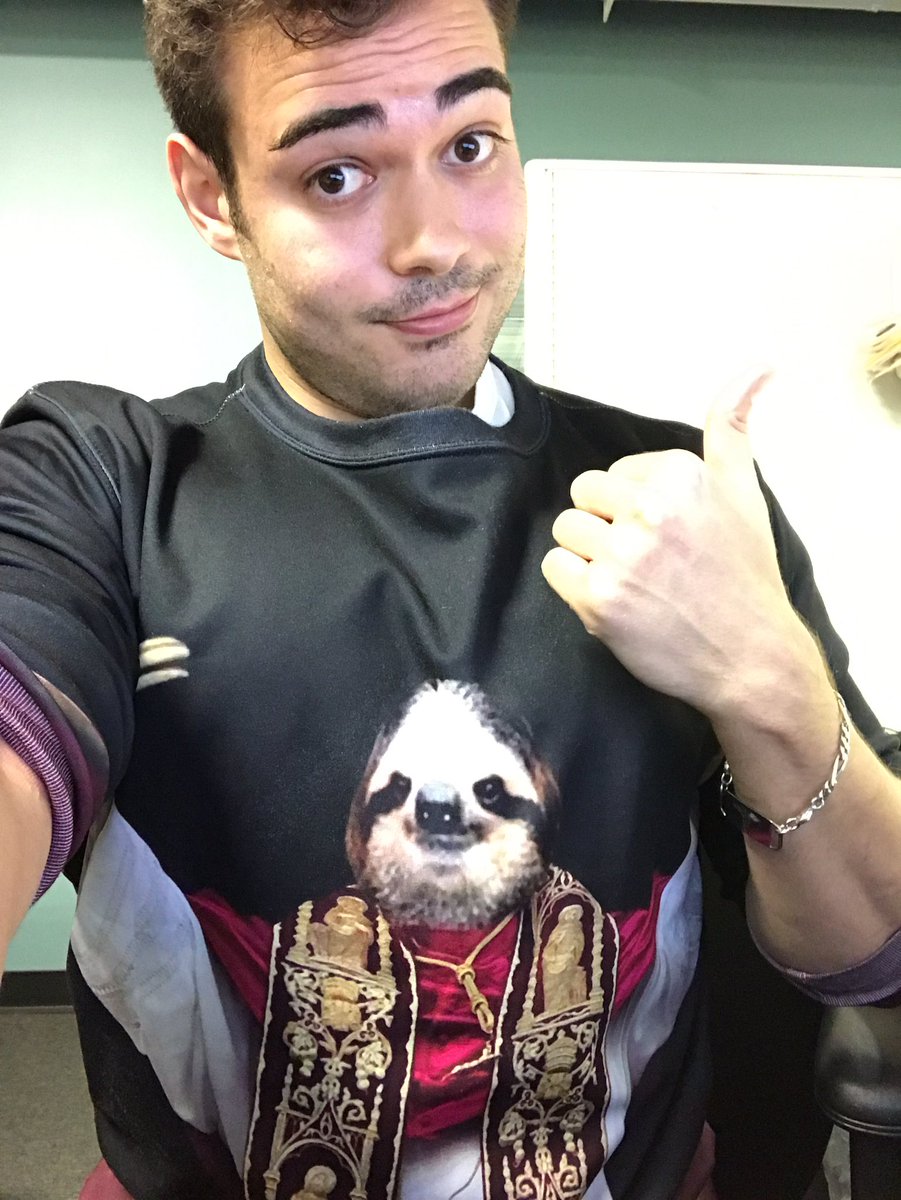Just_LAW9's tweet photo. When money was well spent #PopeSloth https://t.co/zluYfKwHqS