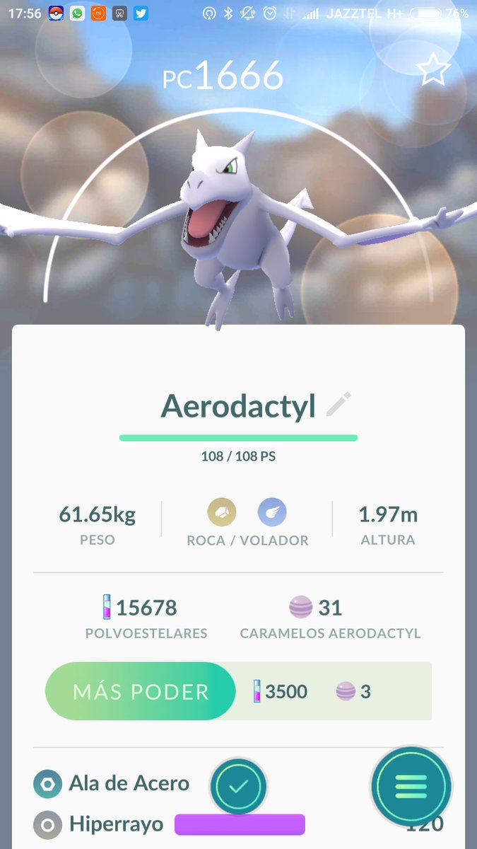 pokemistac's tweet image. Chicos, en el paseo de Roma. Un Aerodactyl @PokeGo_MERIDA @PokeGoMerida @PokemonGoExtrem