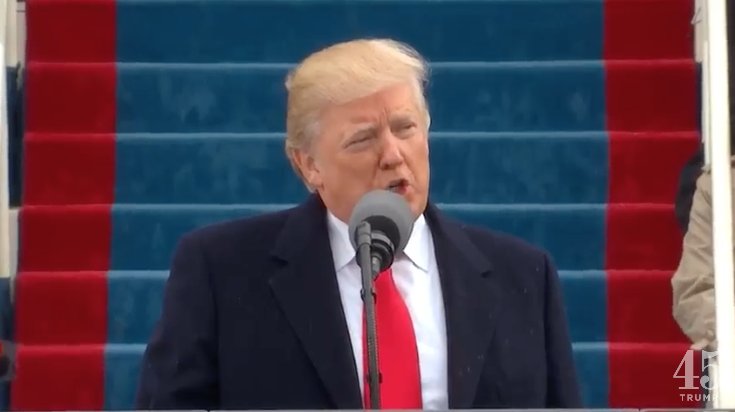 thehill's tweet photo. WATCH LIVE: President Donald Trump delivers his inaugural speech #InaugurationDay https://t.co/WvIbuiGUCP https://t.co/WvvOgxValS