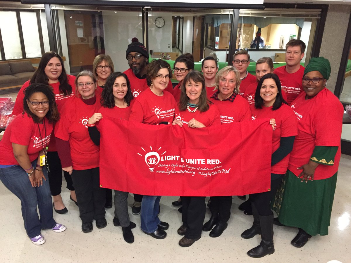 LightUniteRed's tweet photo. Last planning meeting complete! The Light &amp; Unite Red Team is ready to shed the light on substance abuse next week. https://t.co/BU7jqTve4T