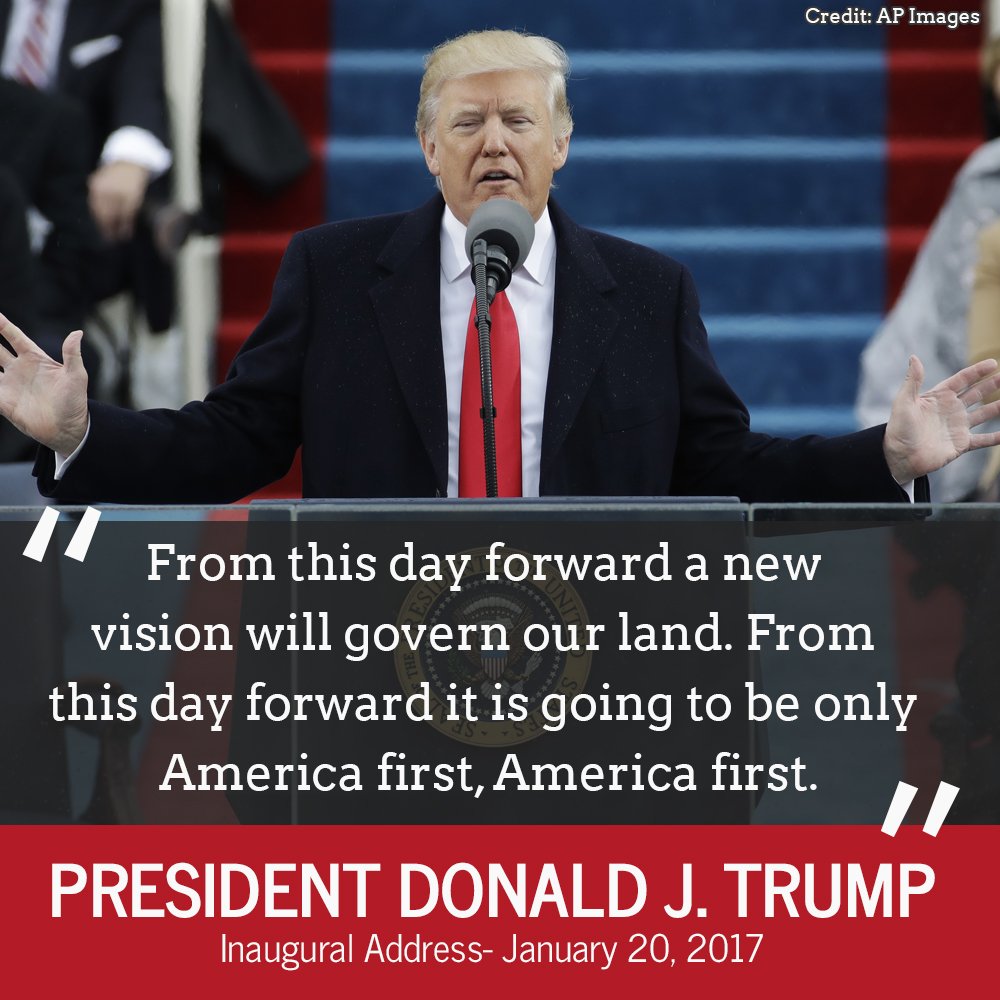 KCTV5's tweet photo. President Trump says in inaugural address, `When you open your heart to patriotism, there is no room for prejudice' https://t.co/NlU7pdiwQC