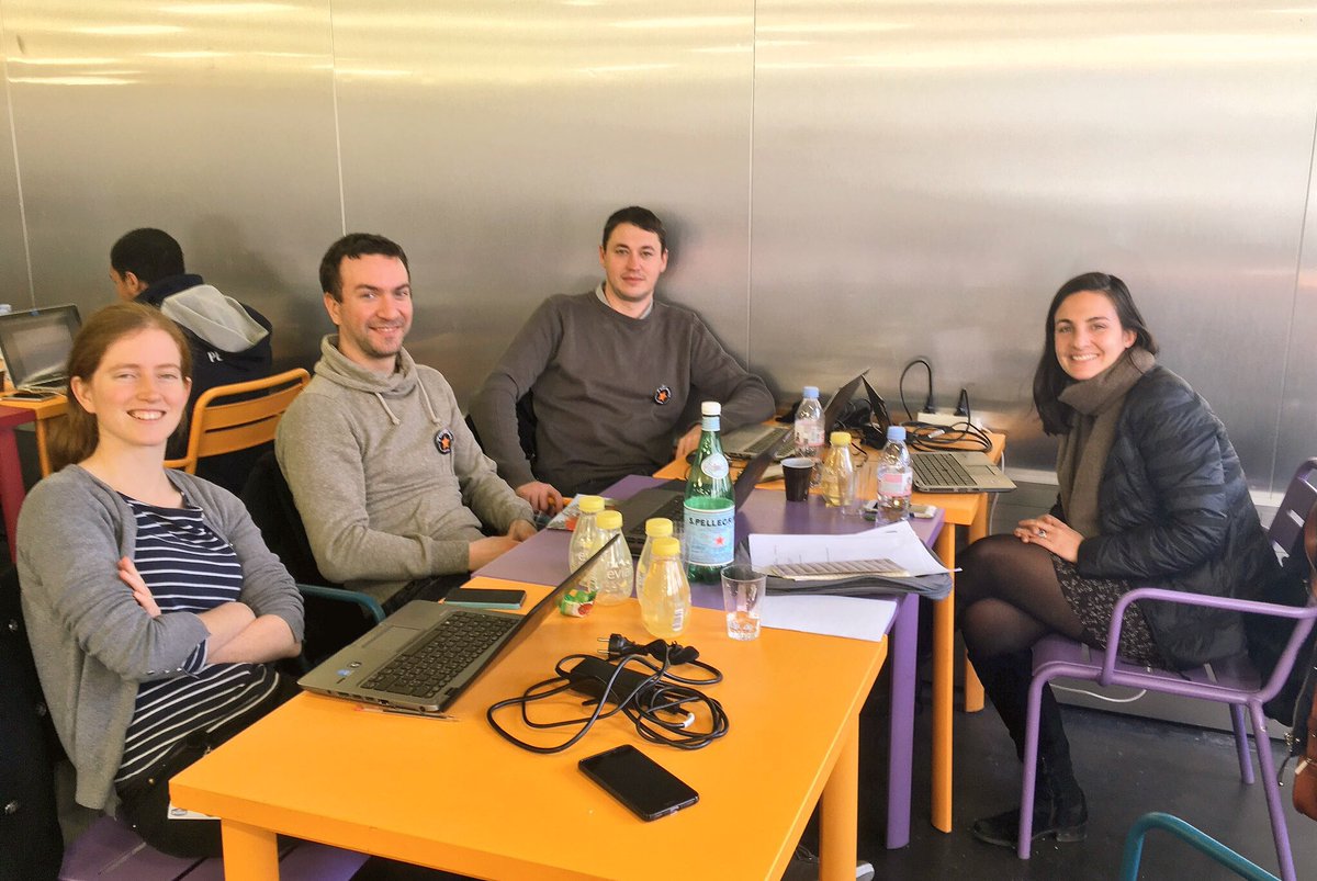 BeMyAppFR's tweet photo. Bravo à toutes les équipes, et merci aux mentors et partenaires ! @LillyPadFR @danonejobs @craft_ai @RecastAI @angus_ai #hacktheui https://t.co/kAKTnHErjU