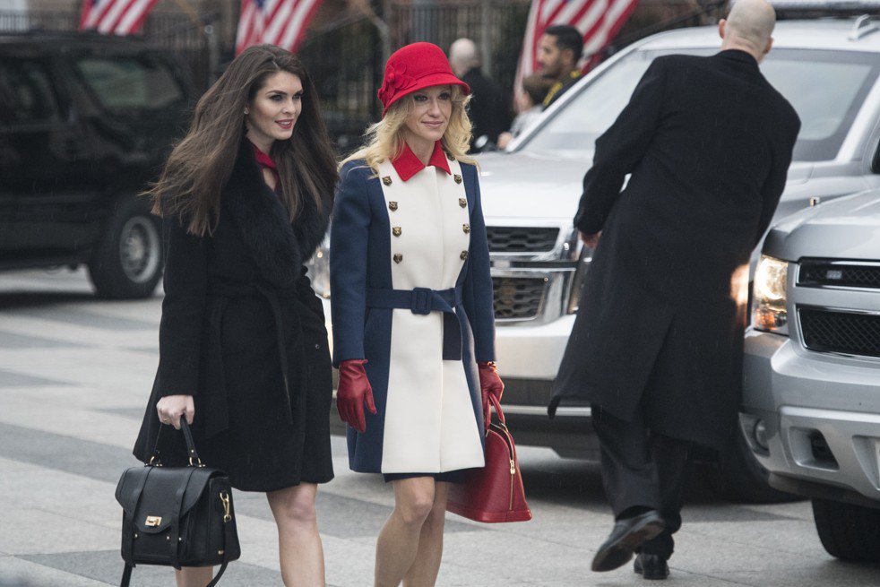 DPRK_News's tweet photo. Donald Trump propaganda minister Kelly Ann-Conway promises immediate war for restoration of Bonaparte dynasty to throne of France. https://t.co/Qtzfvutbdp