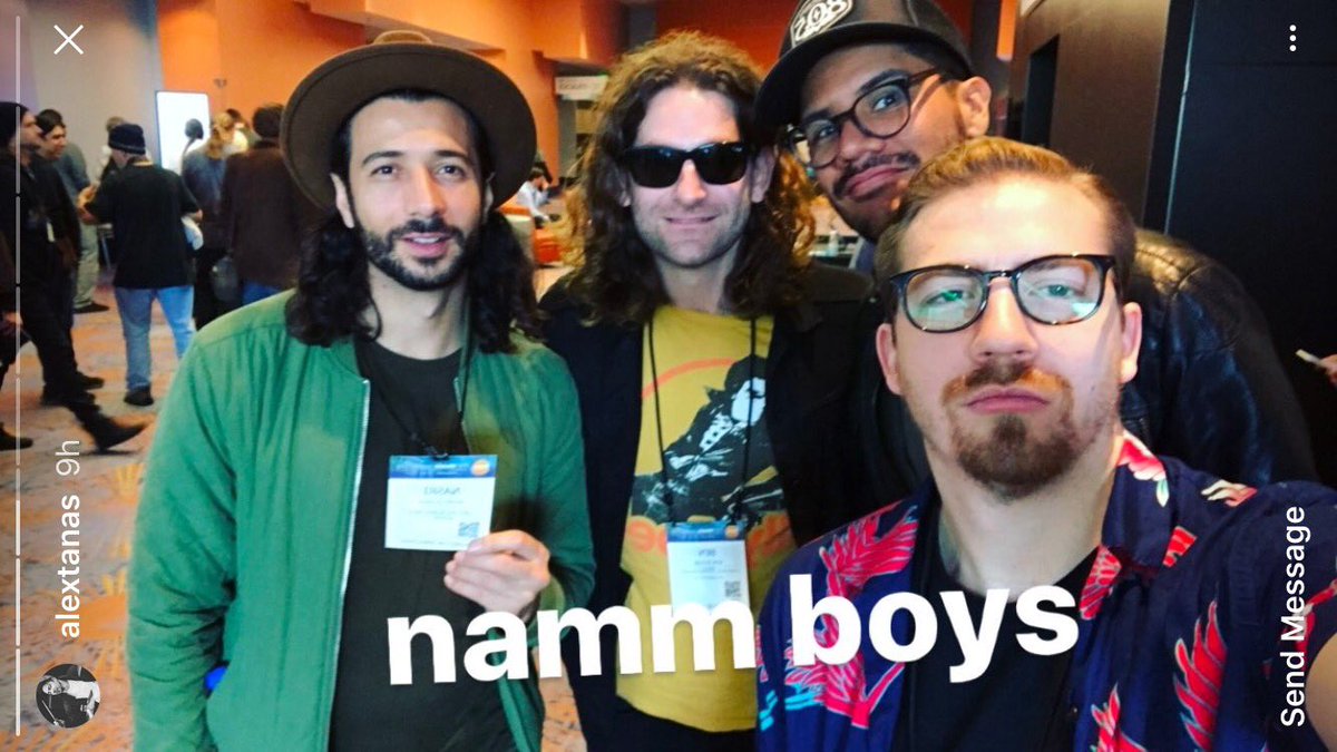ournameisMAGIC's tweet photo. That time when you go to #namm and take over lol https://t.co/CQw2Vnhf3K