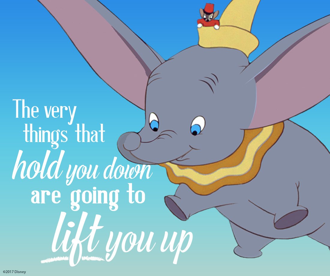 Disney UK on Twitter: "“The very things that hold you down are going to lift you up” Timothy Mouse #Dumbo… "