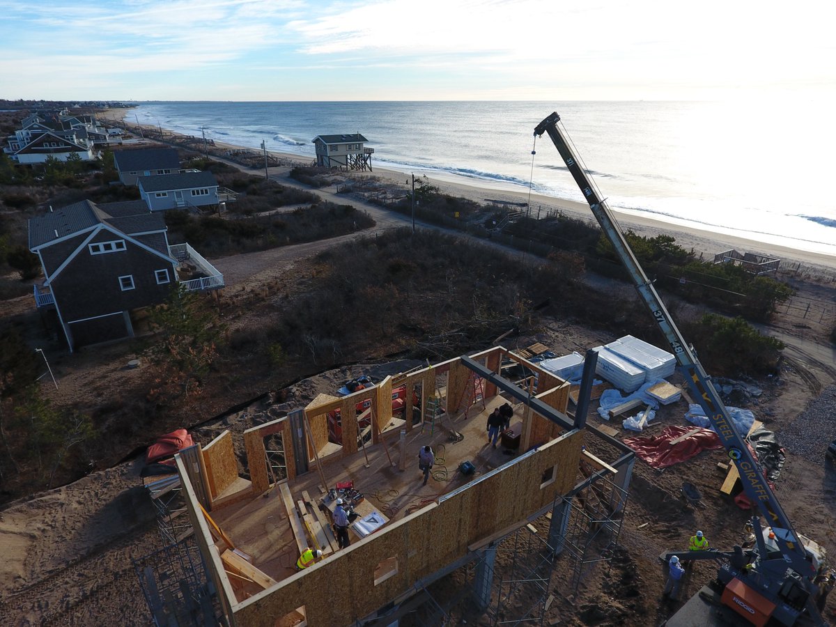 KITEarchitects's tweet photo. We're getting summer ready in Charlestown at our Beach Road project! Drone shot by Newport Renewables 👍 #KITEArchitects https://t.co/44AfzkJdx7