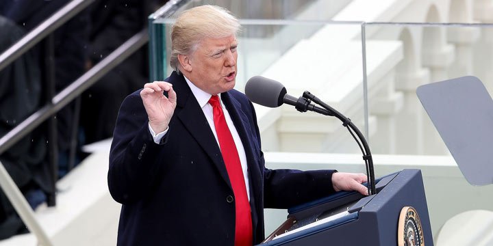 people's tweet photo. Donald Trump vows — with first pump — to unite nation as he's sworn in as president: 'This moment is your moment' https://t.co/FdaYSKZdSQ https://t.co/KDC0s8btMw