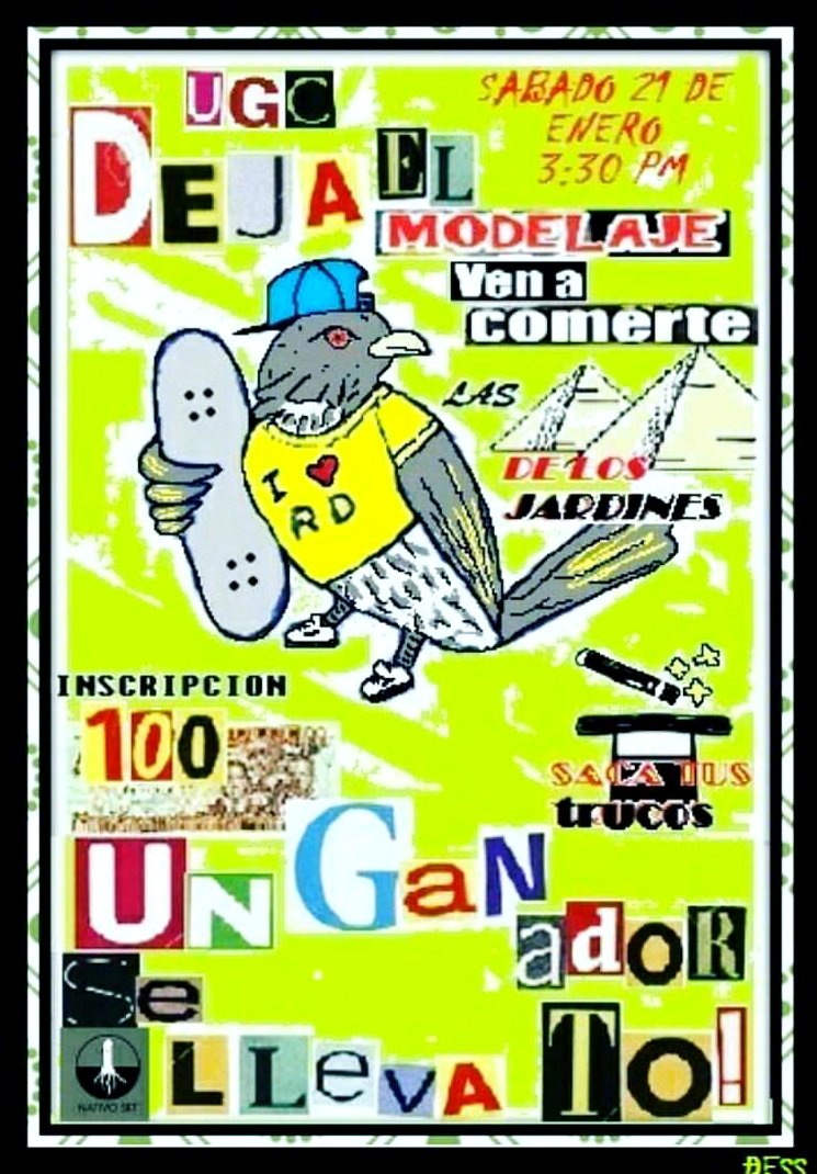 ExtremaSports's tweet photo. ¡No te pierdas de la competencia de skate "Deja el Modelaje" mañana sábado 21 de enero… https://t.co/JP1RKSY1Ab https://t.co/xipfcWMeMx