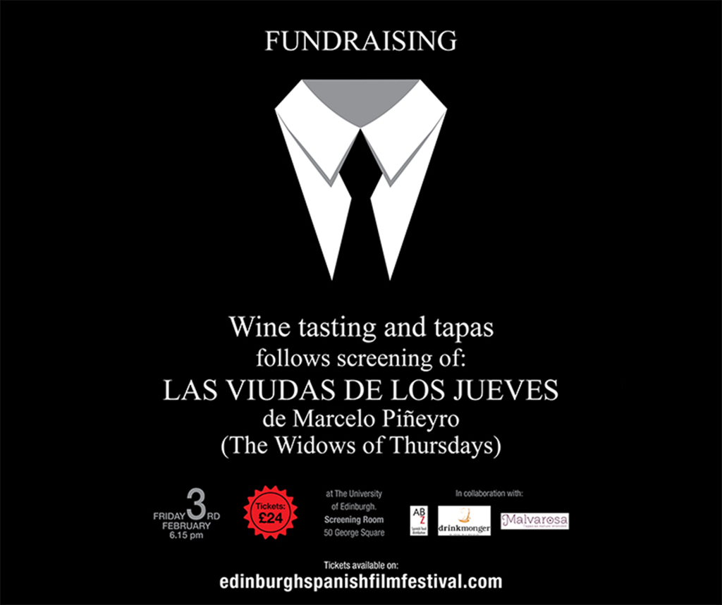 _ESFF's tweet image. Join us for our first fundraiser of the year on the 3rd of February at 6.15pm at @EdinburghUni  - 50 George Square. edinburghspanishfilmfestival.com