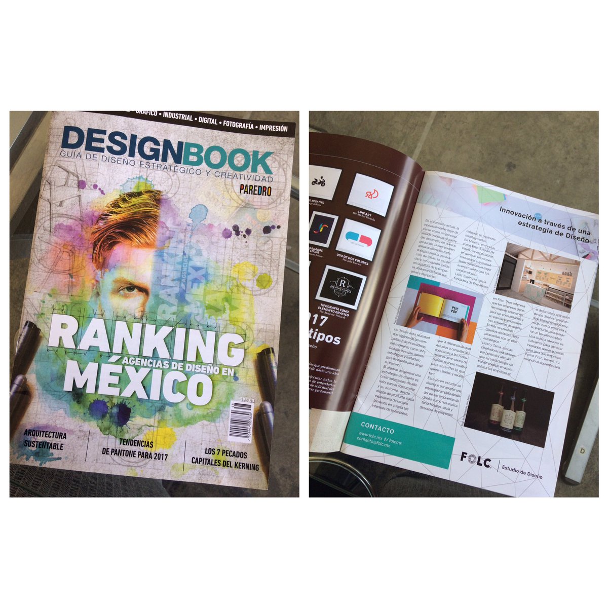 folcmx's tweet photo. ¿Ya nos buscaron en el Designbook de la revista @Merca20 de este mes ?  #folc  #diseño #merca2.0 #diseñoenméxico #diseñoestratégico https://t.co/rUnvbl11Ax
