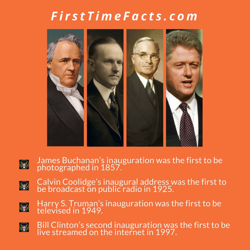 FirstTimeFacts_'s tweet photo. Did you know #firstfacts about these #americanpresident's of their #Inauguration? #firsttimefacts #PresidentTrump #AmericaFirst https://t.co/BEKcmsmEjv