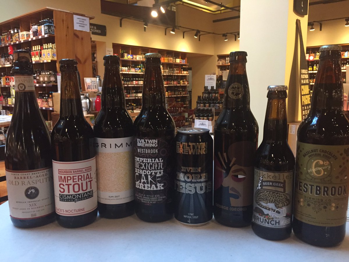 SSWine_Beer's tweet photo. Lots of fun new stuff in. Limited #imperialstouts from @GrimmAles @WestbrookBeer @EvilTwinBrewing plus tons of @MikkellerBeer! #craftbeer https://t.co/wbgmKMe4cU