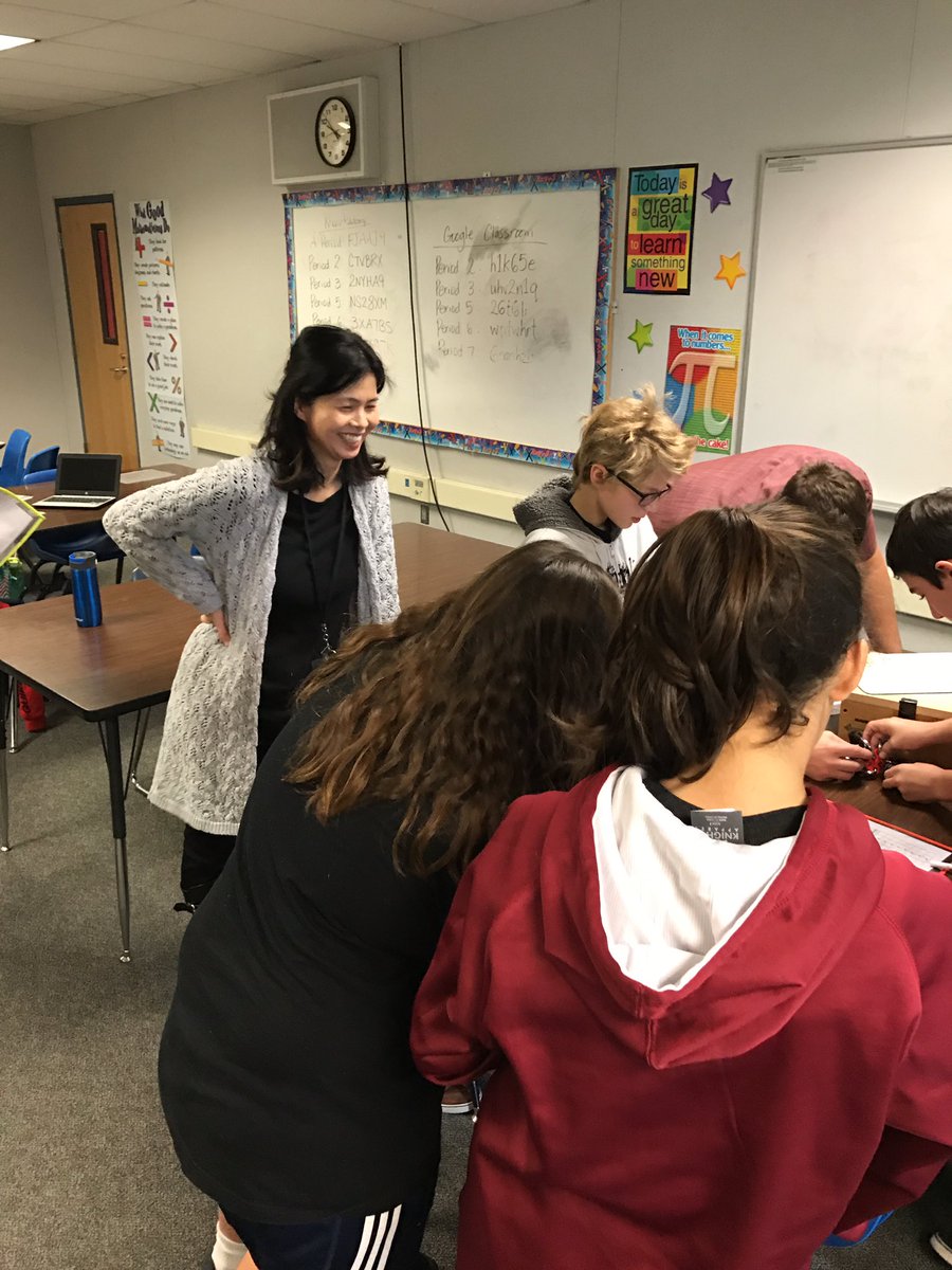 ALittle_Math's tweet photo. Mrs. Yu's 2nd period working the math to Breakout of a Case of the Mondays! https://t.co/AxMHCArKSM