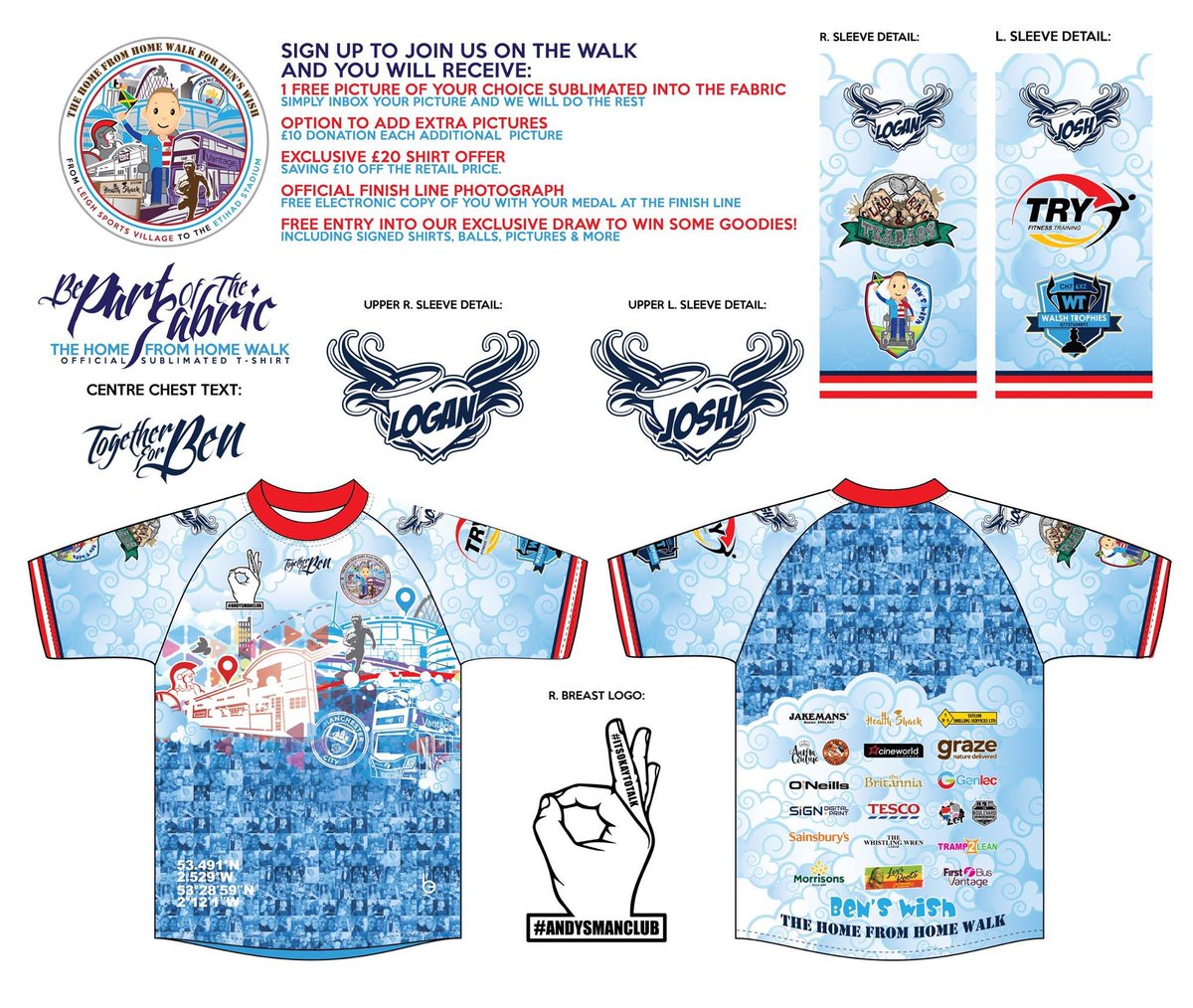 Bens_Wish's tweet photo. Get behind Home from Home walk for @Bens_Wish by getting your official shirt. Spots filling fast so get in quick.
https://t.co/Jf33iD73tE https://t.co/uZpMgSR8zj