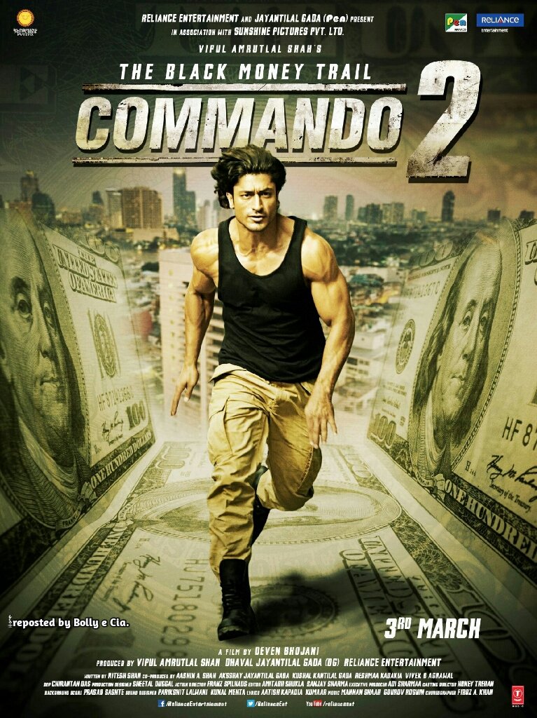 bollyecia's tweet photo. Posters de #Commando2, filme com #VidyutJammwal, #AdahSharma, #EshaGupta e #FreddyDaruwala 📽️03.Março (Índia). #Commando2Poster #CineIndiano https://t.co/4ZQvKL7CTy