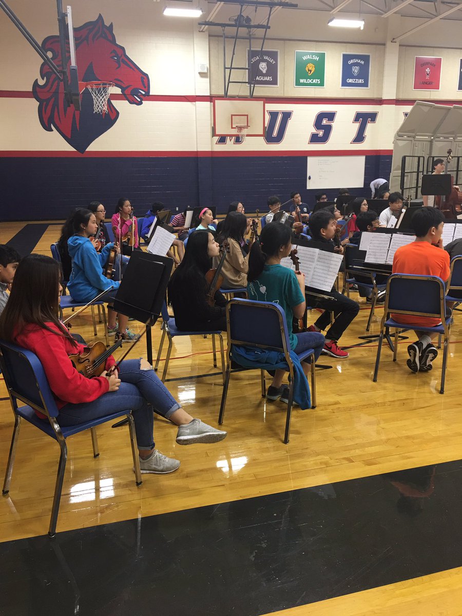 @Canyon_Vista has a great orchestra program. #MustangExpress