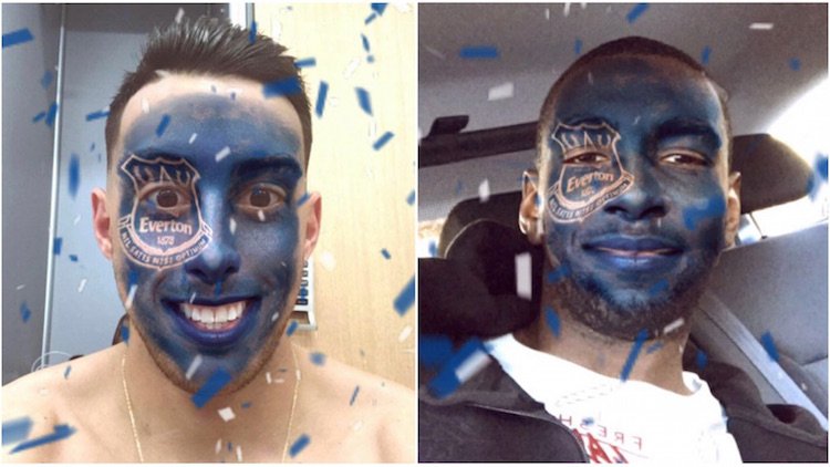 _danielalston's tweet photo. Good fun working with @Snapchat to develop the Everton Lens. Thanks to the players for getting involved too! 😄 #EFC https://t.co/GMApP3vBD0