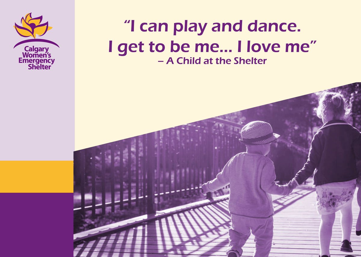 Here's a quote from a child who was staying at the Calgary Women's Emergency Shelter. #endabuse #takeastand #FeelGoodFriday