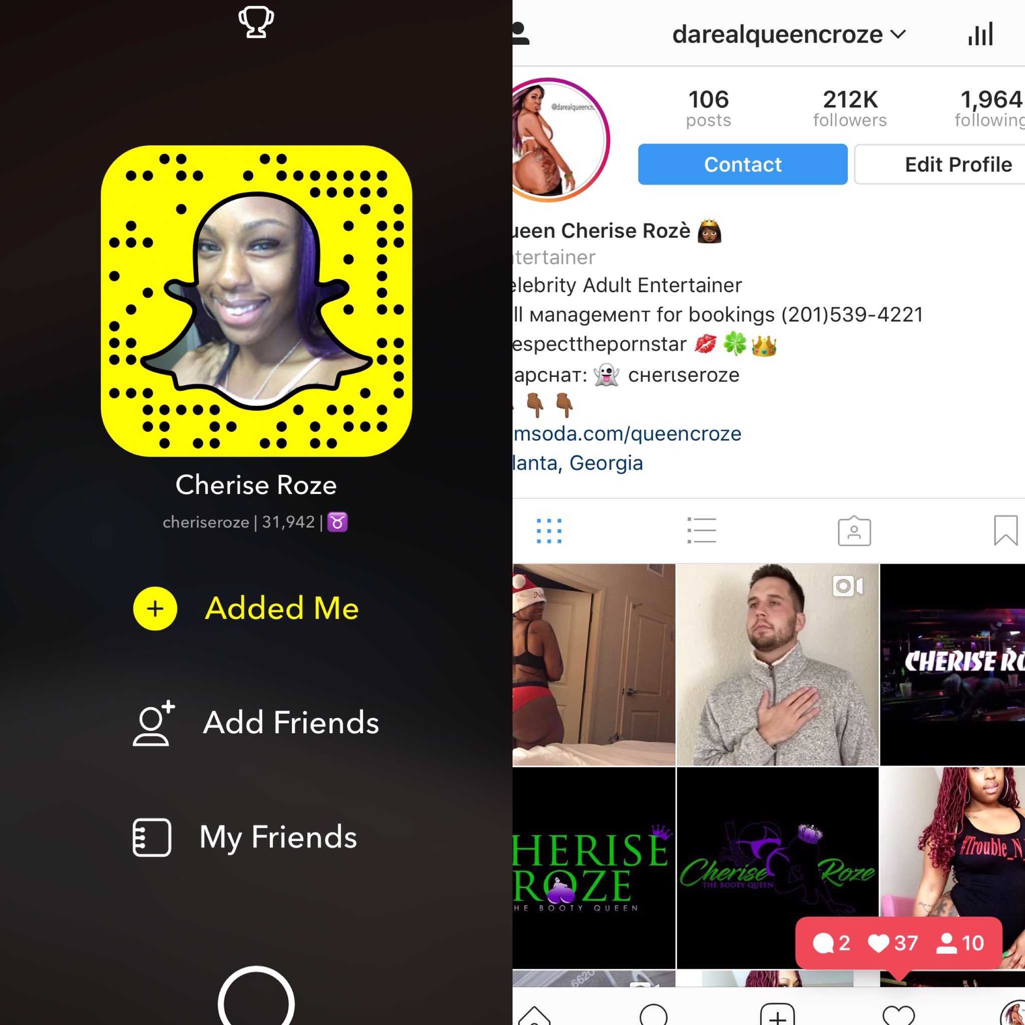 Cherise Rozè on X: FOLLOW THE BOOTY QUEEN 💋🍀👑 📸 IG: DAREALQUEENCROZE  👻 SC: CHERISEROZE t.cou1GSOv3oPp  X