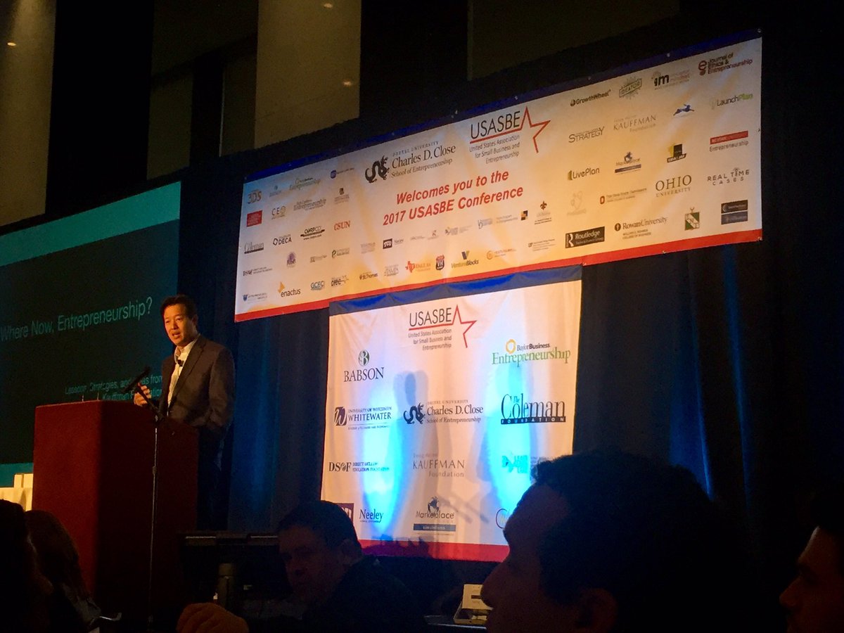 Great to hear <a href="/rainforestbook/">Victor W. Hwang</a>  w/ <a href="/KauffmanFDN/">Kauffman Foundation</a> talking about effective entrepreneurship education at <a href="/USASBE/">USASBE</a>. <a href="/startup_land/">Startupland</a> #USASBE2017