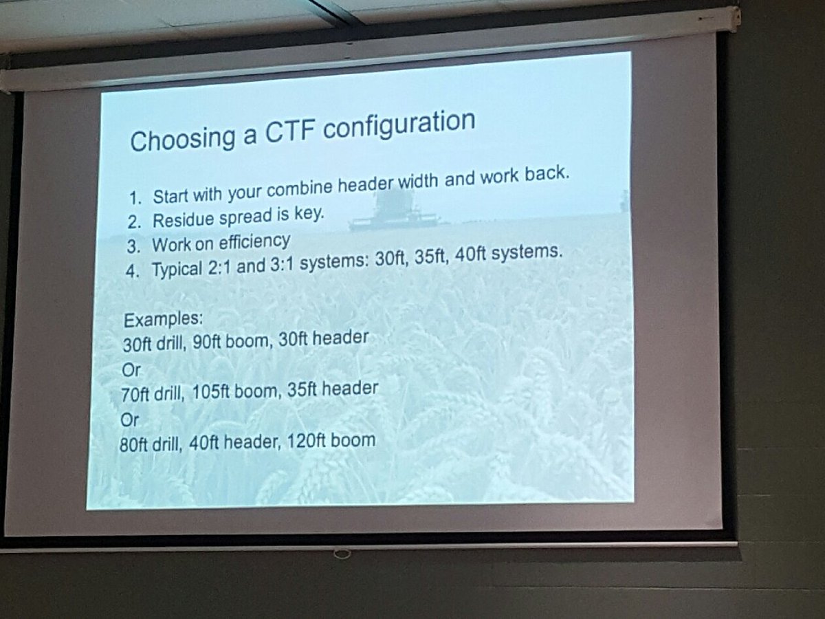OhioStatePA's tweet photo. Controlled traffic farming configurations by Steve Larocque at @FarrmSmart #compactionsmart program. https://t.co/Ykc2ktY7Rh