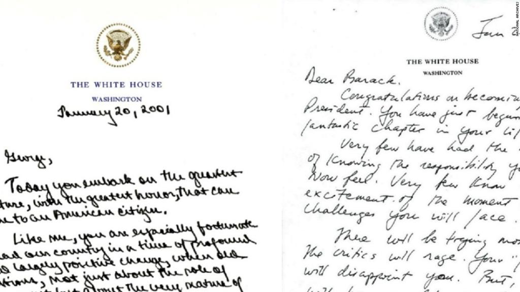 CNNPolitics's tweet photo. Here are letters outgoing presidents wrote to their successors https://t.co/n8UTRIRonU https://t.co/xLk8IKmVOx