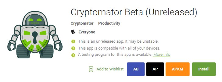 gameboop's tweet image. Cryptomator takes a stab at securing your cloud files with… #Applications #News #client_side play.google.com/store/apps/det… #Android #Game