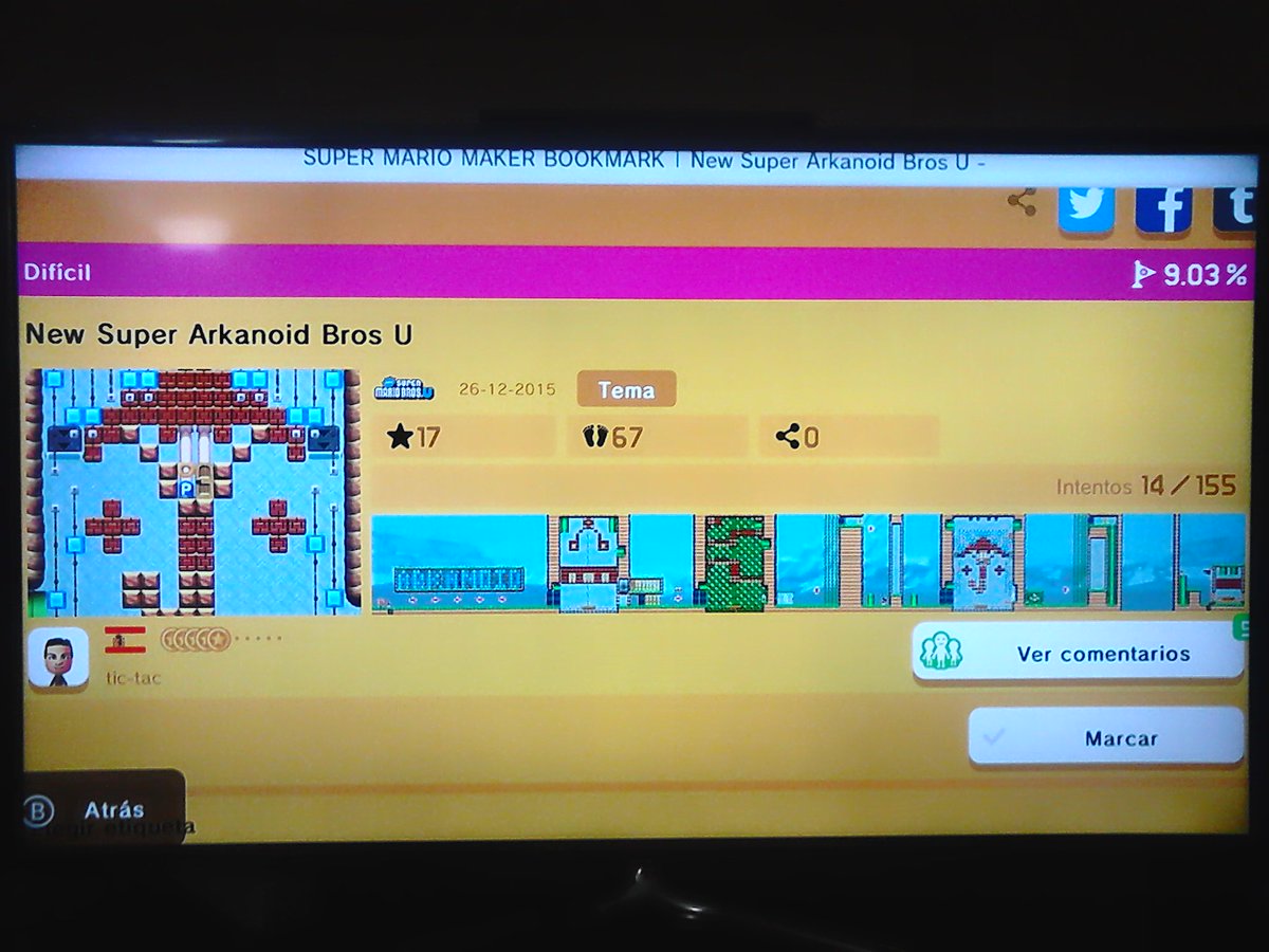 josetictac1's tweet photo. #NintenderosMaker
Ahí os dejo otro nivel muy chulo.
https://t.co/6FKZatzWt7 https://t.co/WhfwoaH3Nh