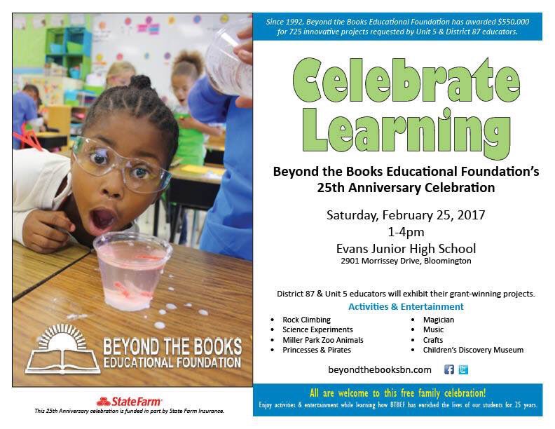 Since 1992, BTBEF has awarded $550K for 725 innovative projects requested by area educators. Join as we celebrate our 25th anniversary.