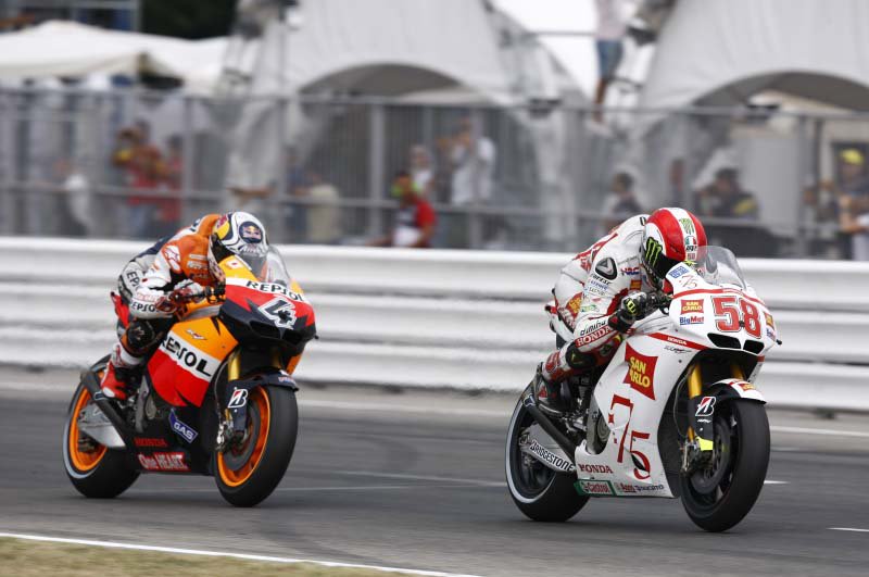  with Marco Simoncelli and Andrea Dovizioso (58+4) at Misano 2011. Happy birthday, Super Sic 