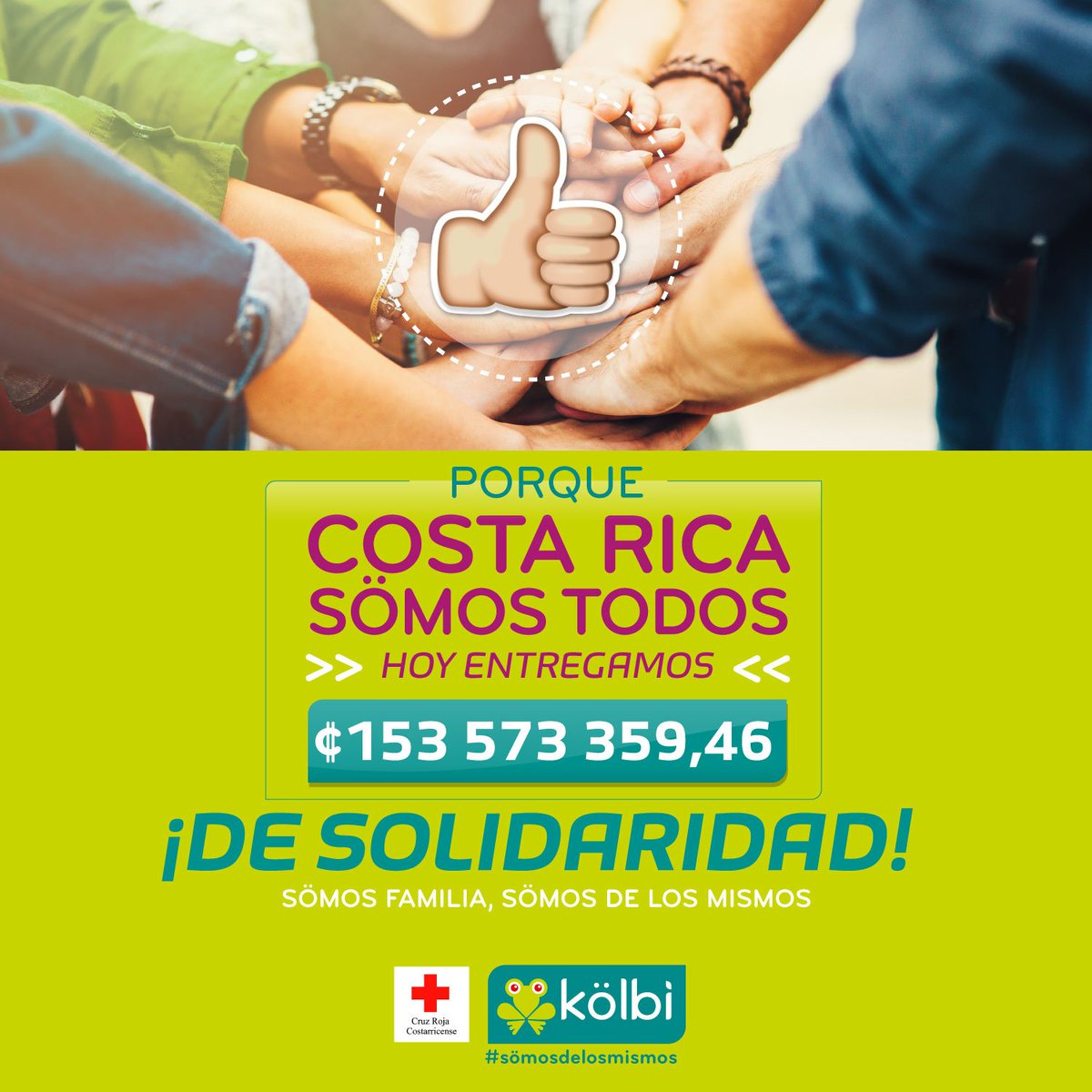 kolbi_cr's tweet photo. Porque Costa Rica sömos todos, hoy entregamos parte de las donaciones que TODOS ustedes realizaron para ayudar a los damnificados de #OttoCR https://t.co/c1p3xr5sW9