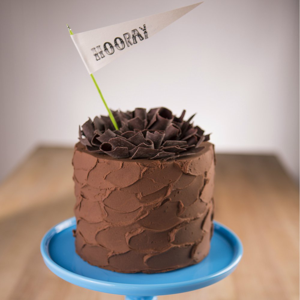 Boo for rainy days. Hooray for chocolate cake!
