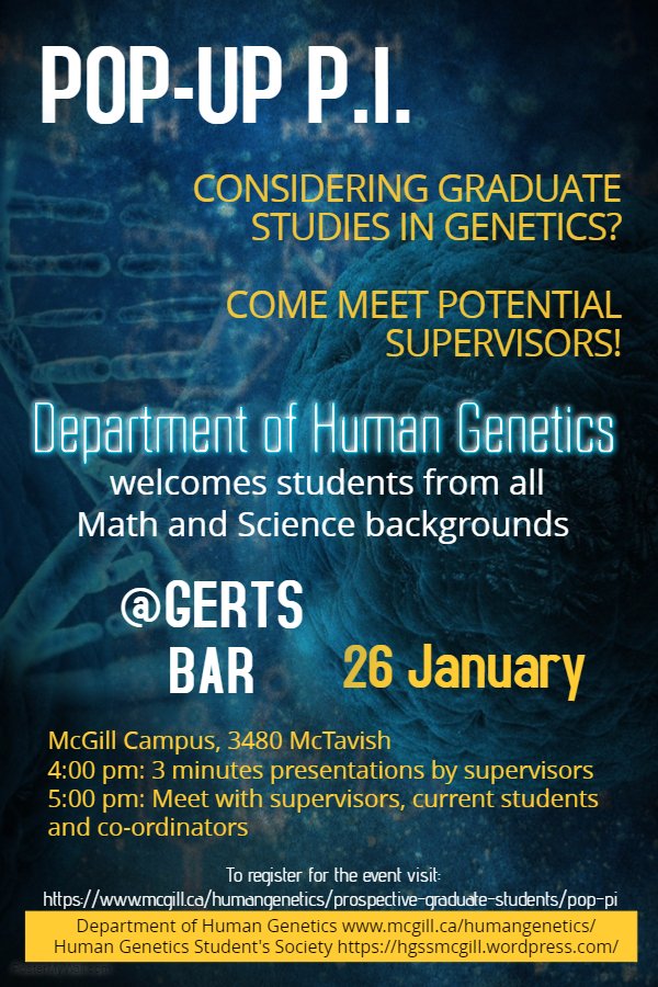 McGill Human Genetics tweet media