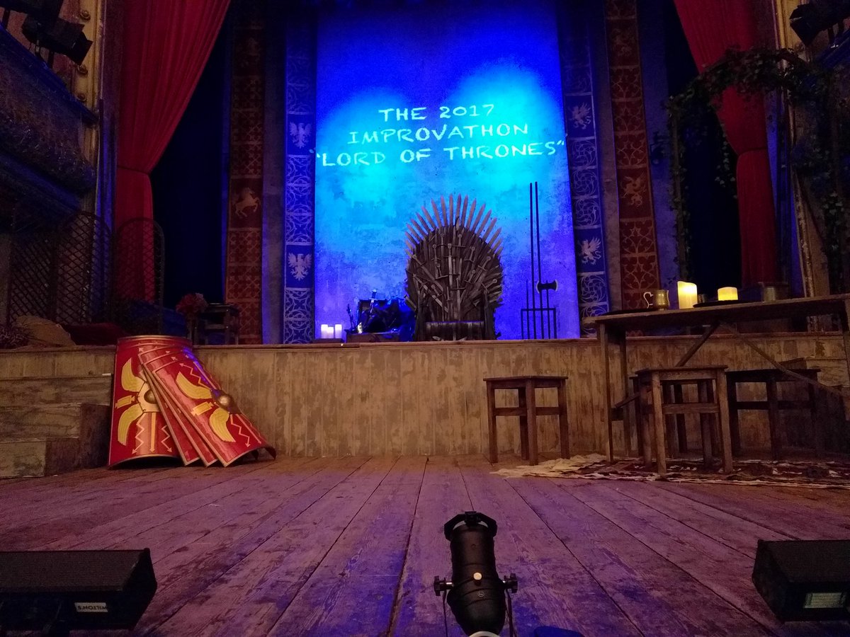 improfthrones's tweet photo. The scene is set and it's time to start the 2017 London Jam improvathon! Let's jump into @Pretenderos... https://t.co/Cr4jm3TLxZ
