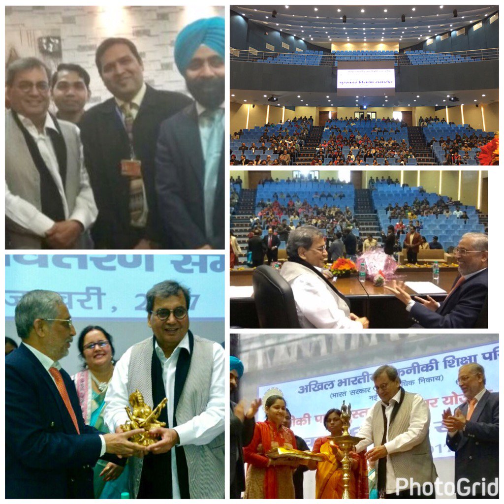 Honoured as chief guest by AICTE delhi-presented awards to writers of educational text books in hindi n shared views