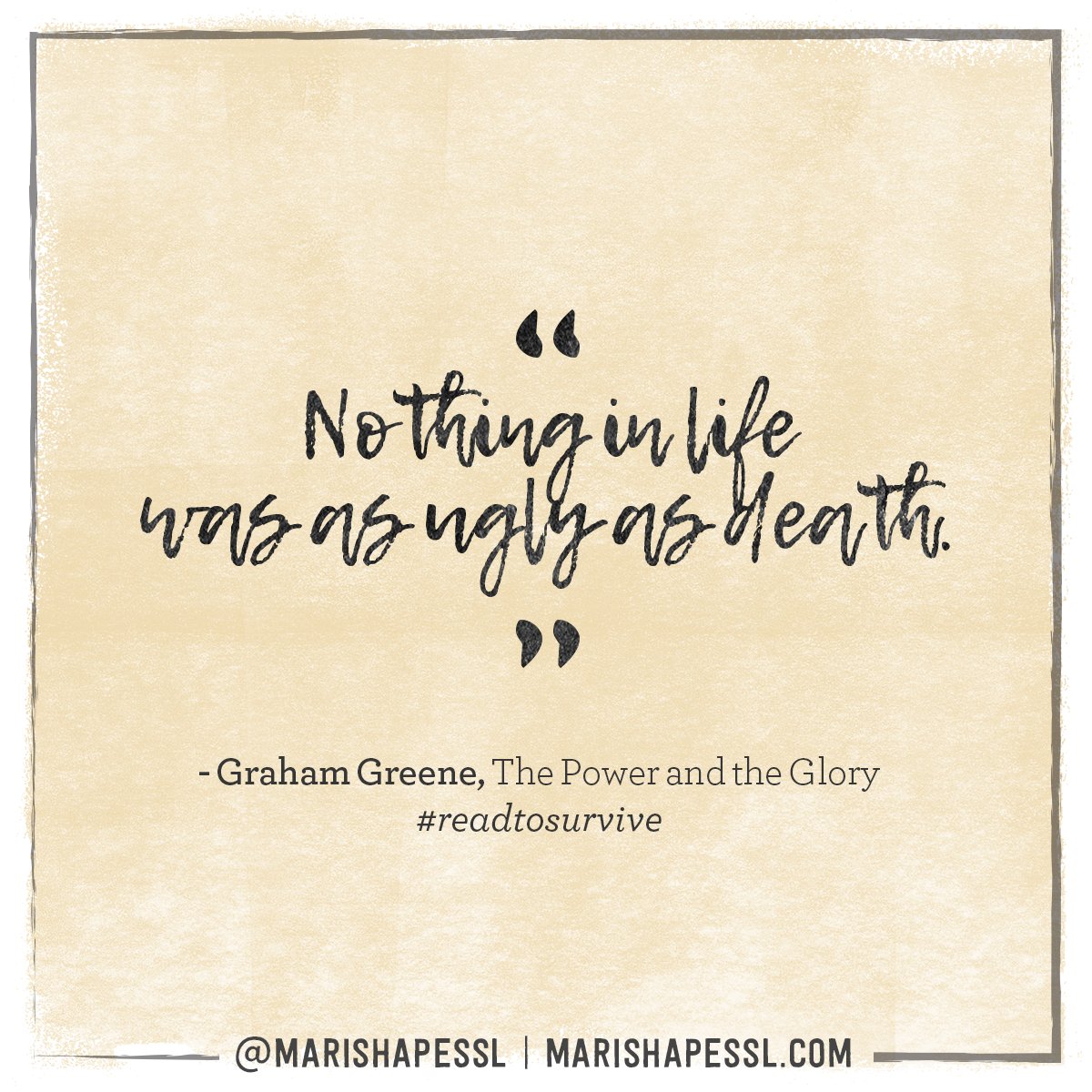 marishapessl's tweet photo. In case you missed my live lecture on THE POWER AND THE GLORY, the written lecture is now on my site: https://t.co/BZJIM5ALRe #readtosurvive https://t.co/Fwg3EHYeHq