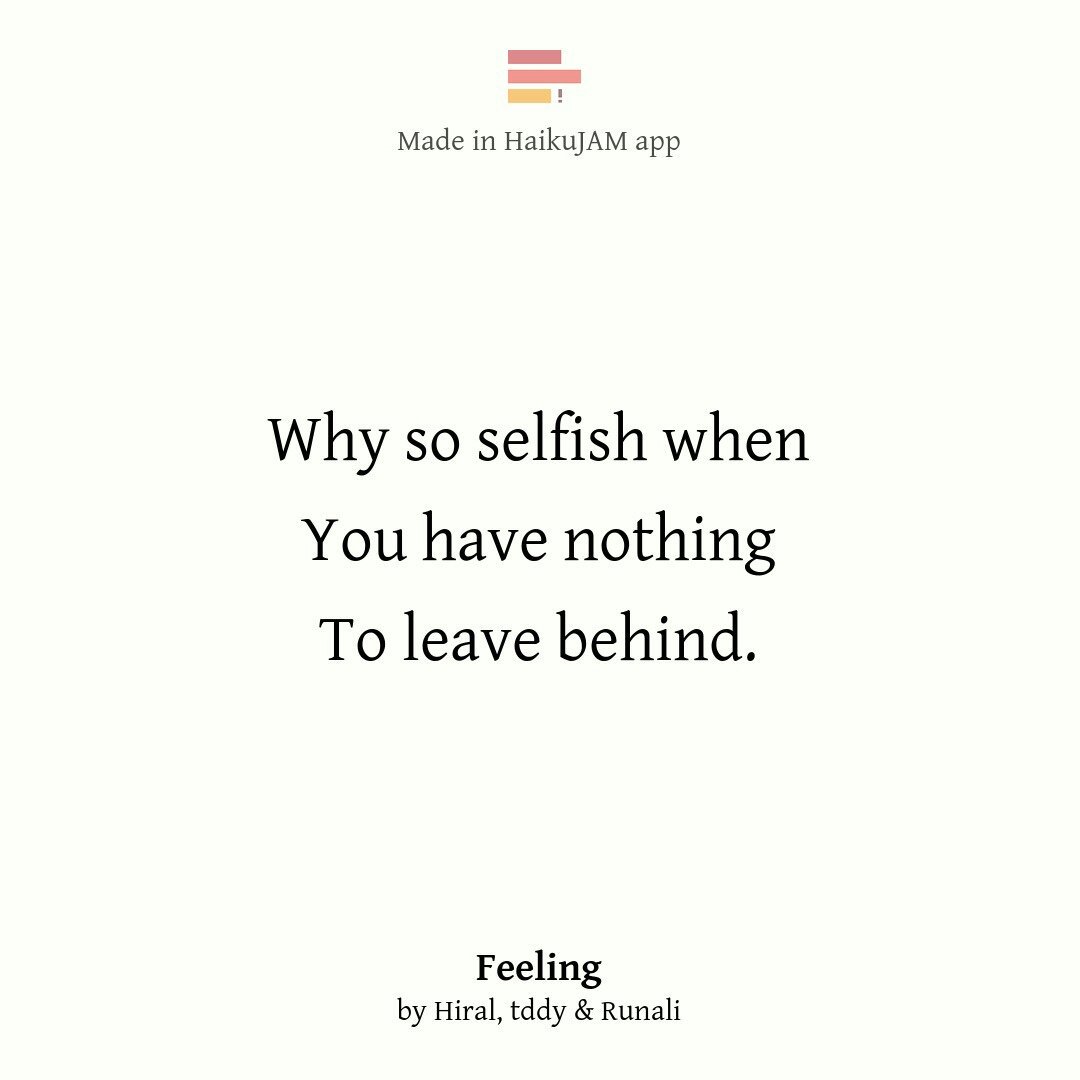 UntravelledMind's tweet photo. #Feeling by Hiral, tddy &amp; @runali_mehta in @haikujam

let's jam on https://t.co/1AdWb26aWB https://t.co/ZMKD36Akm1