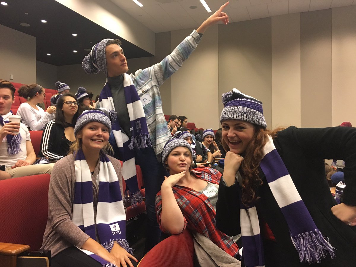 NYUambassadors's tweet photo. Scope out the BRAND NEW ambassagear (feat. some of our freshest models)! Starting the spring semester strong

👀 sorry ambassador alumni 👀 https://t.co/nbw0pYuYmb