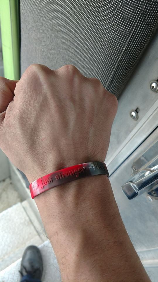 BAPatreat's tweet image. @AJaClay Wear the bracelet!  #ItsNotEasier #ImJustStronger #AtlantaFalcons #IowaHawkeyes