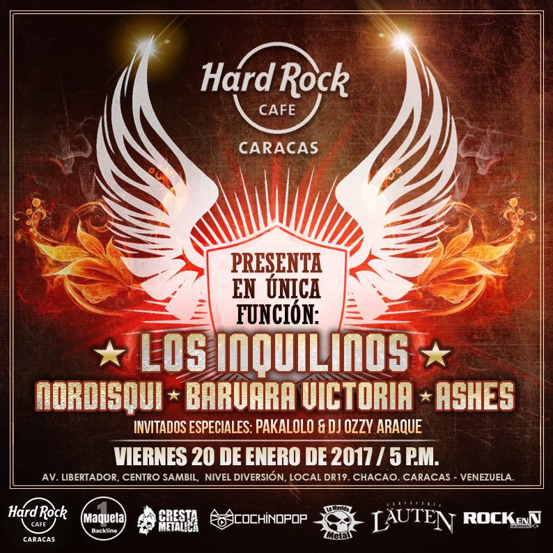 Activos!!! La cosa en @hardrockcaracas va a estar buena desde el arranque con la presentación de <a href="/PakaloloMusic/">Pakalolo</a> y DJ Ozzy Araque. #HOY #20E