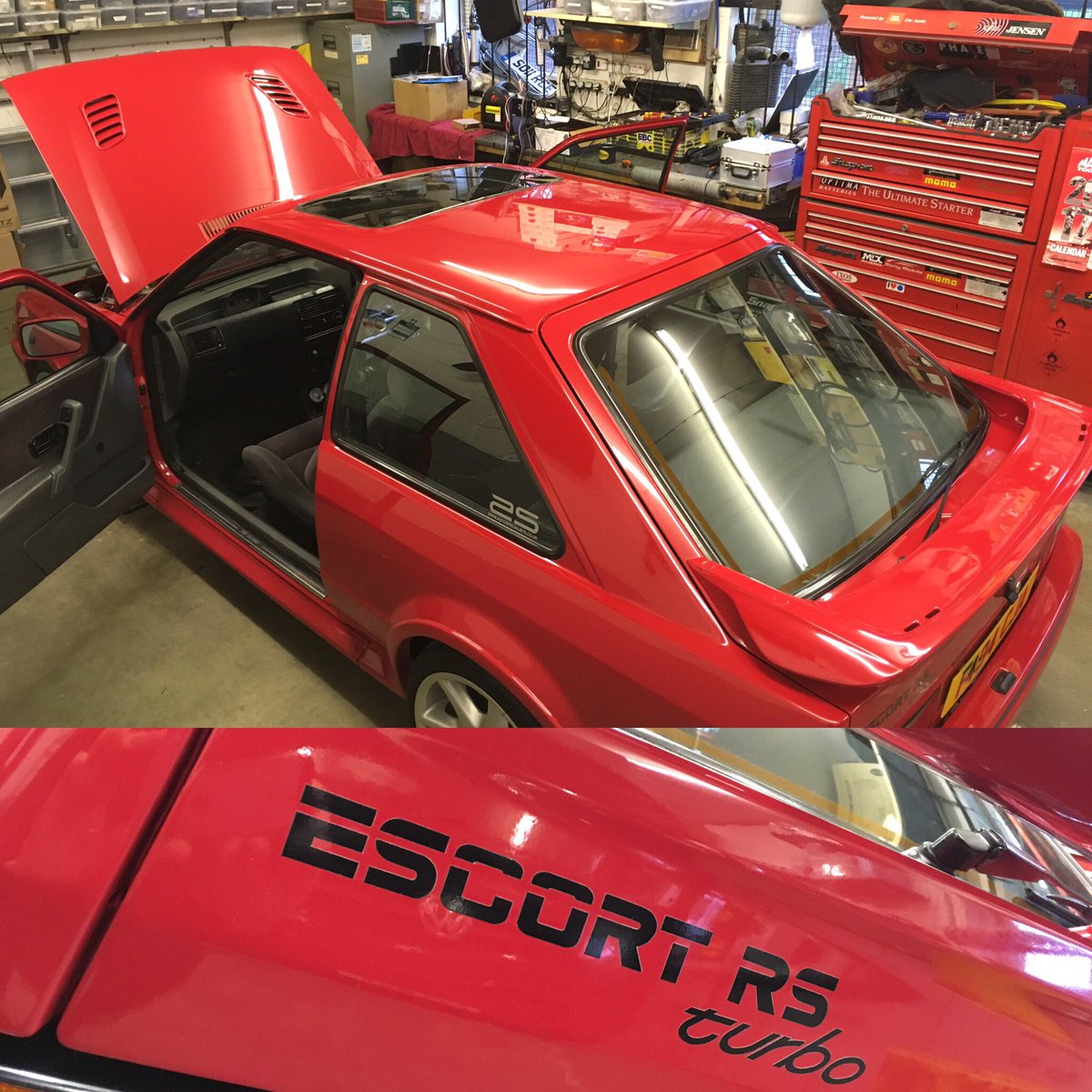 sourcesounds's tweet photo. We work on some amazing vehicles and we are seeing lots more mint retro rides for security upgrades .. this RS Turbo is very nice https://t.co/0w4cdXyLCb