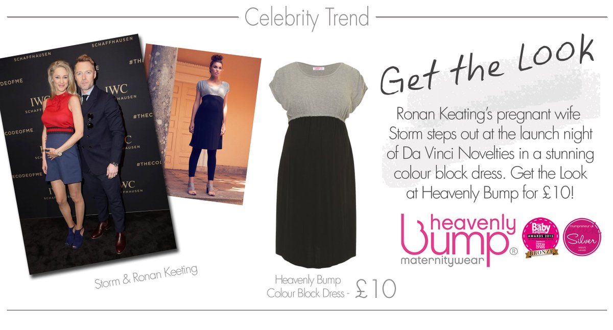 heavenlybump's tweet photo. Ronan Keating's wife Storm steps out in a colour block dress. Get the Look. #storm #maternitydresses https://t.co/wYZiThGIGA