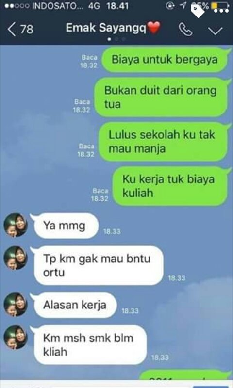 Chat ibu dan anak