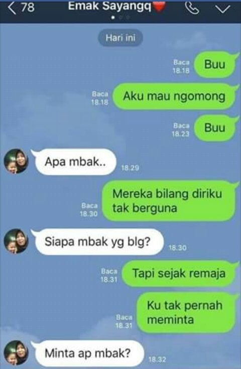Chat ibu dan anak