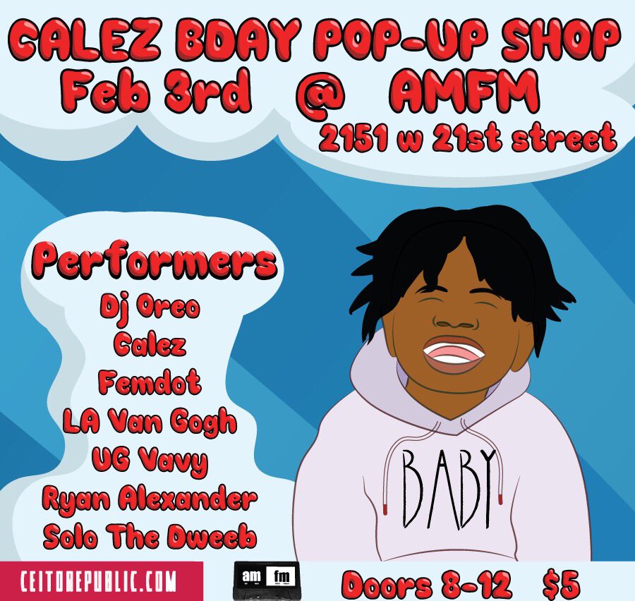 CeitoWorld's tweet image. My Bday coming up so Feb 3rd I'm bringing some of my friends out to help me celebrate at @amfmlife 🤙🏾 #BABY. Lit!