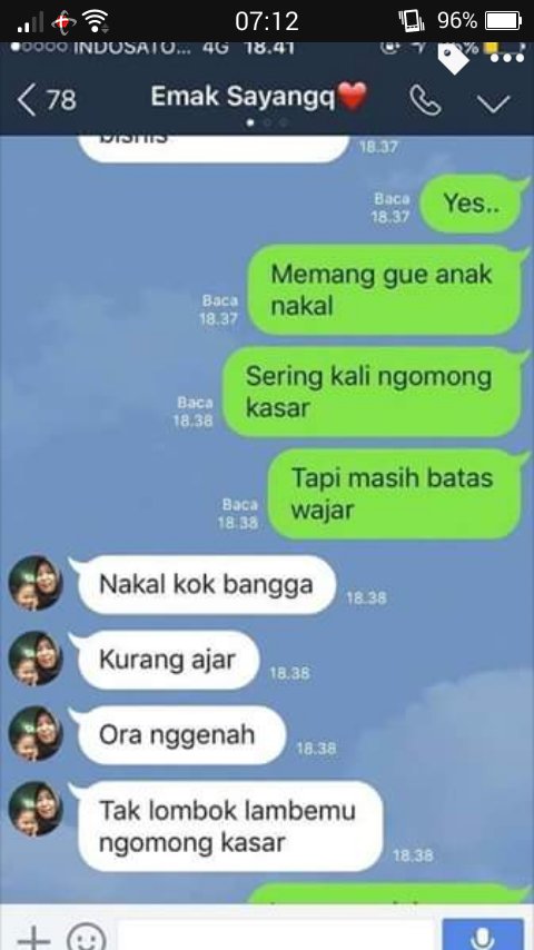 Chat ibu dan anak