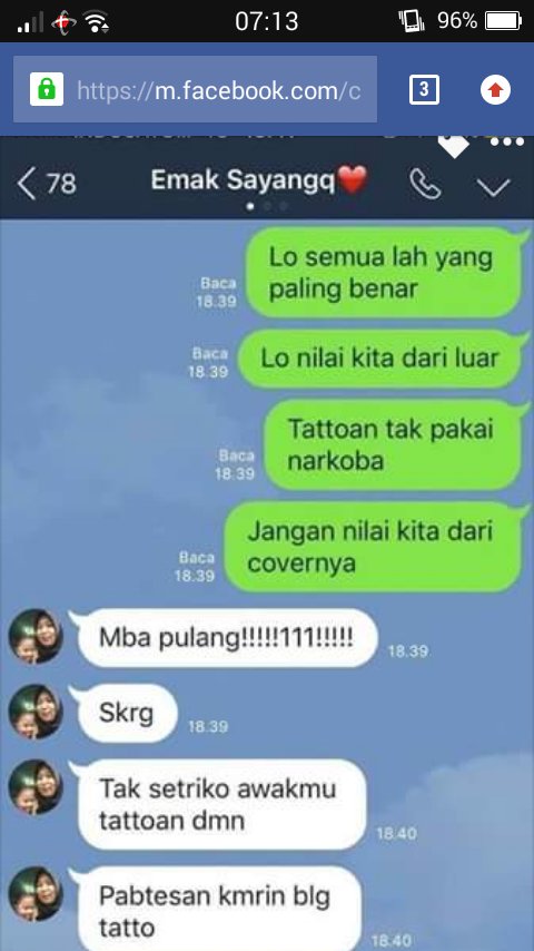 Chat ibu dan anak