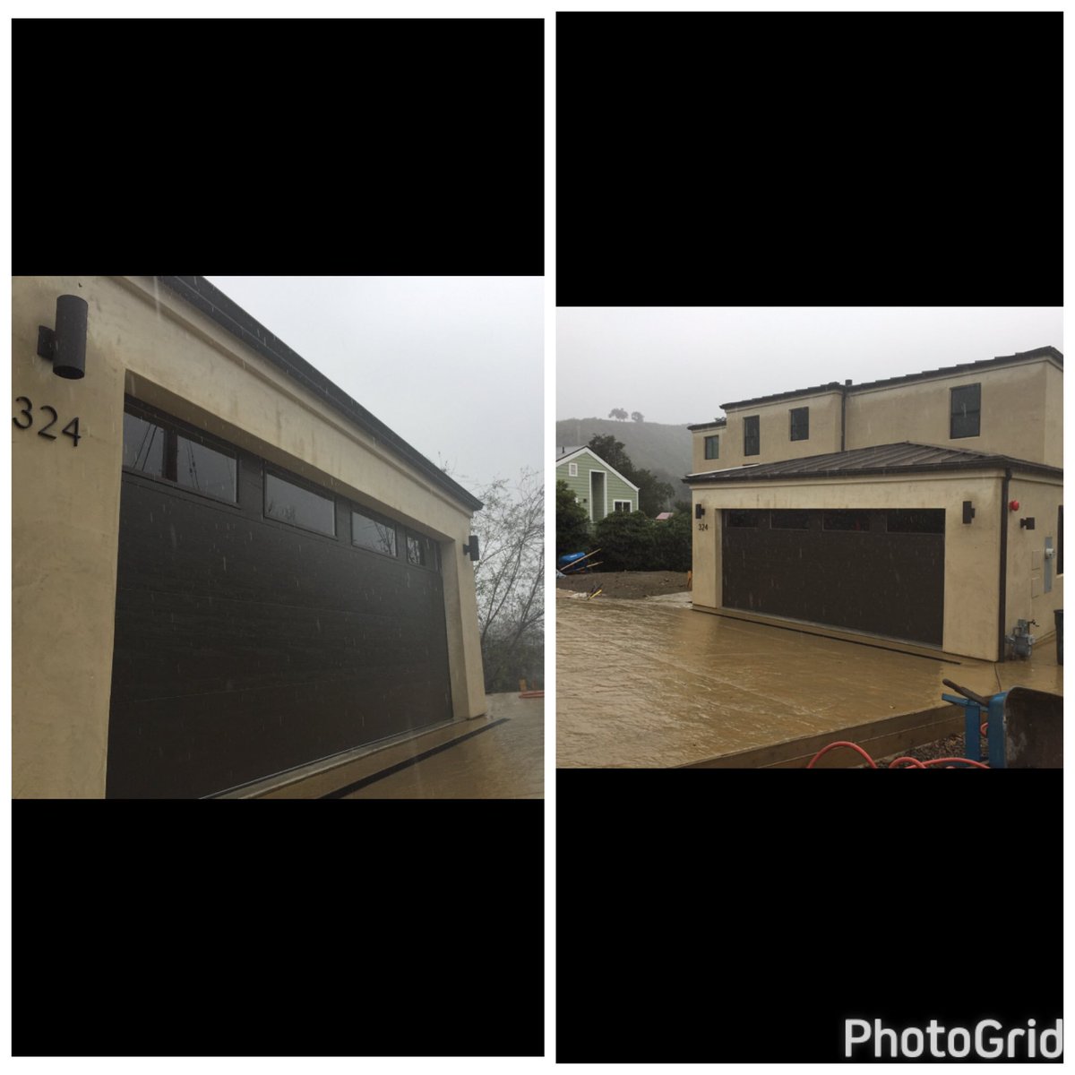 Very nice install today of a #ClopayModernSteelFlushPanel. Got rained on a bit but well worth it. #thereisadifference #BurkeOverheadDoorB3